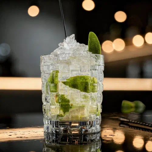 Elderflower Caipirinha