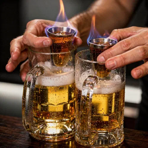 Flaming Dr. Pepper