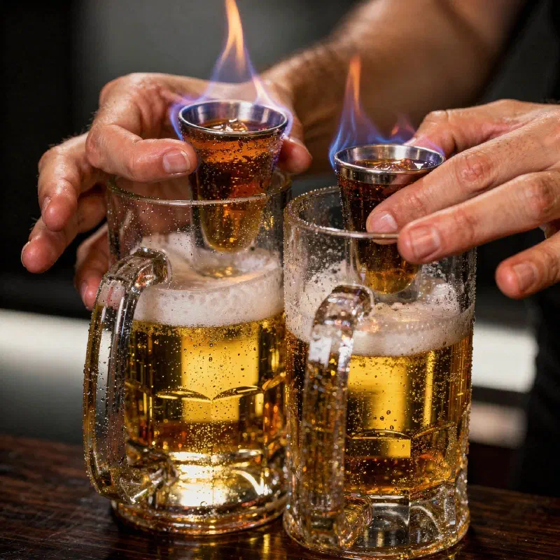 Flaming Dr. Pepper