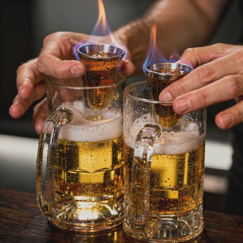 Flaming Dr. Pepper
